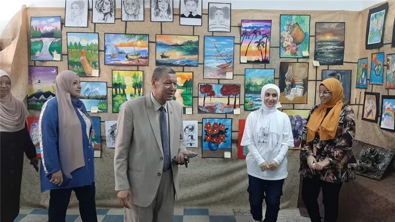 وكيل تعليم دمياط يفتتح معرض ختام مراكز تنمية القدرات والمبدعين