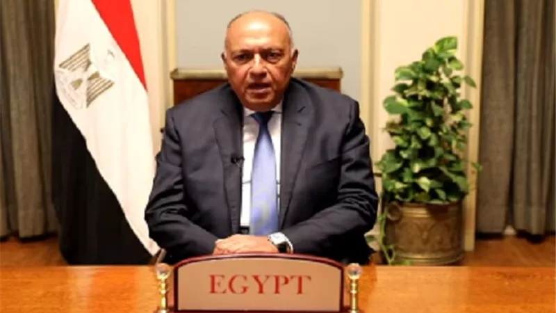 شكري يوجه رسالة حول أهمية عدم تشتيت الانتباه عن عمل المناخ الدولي