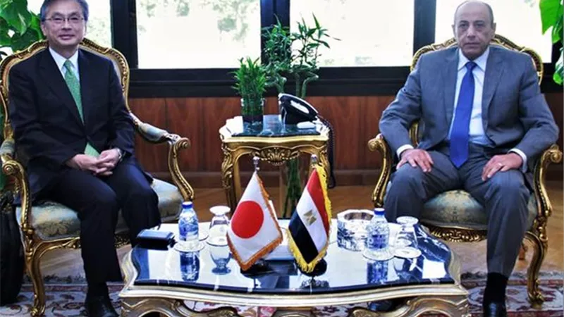 وزير الطيران يبحث التعاون مع سفير اليابان بمصر فى مجال النقل الجوي