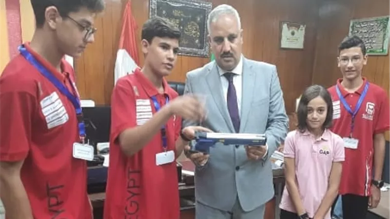 الصبروط يستقبل لاعبي نادى بنها قبل سفرهم لتمثيل مصر ببطولة ليزر رن