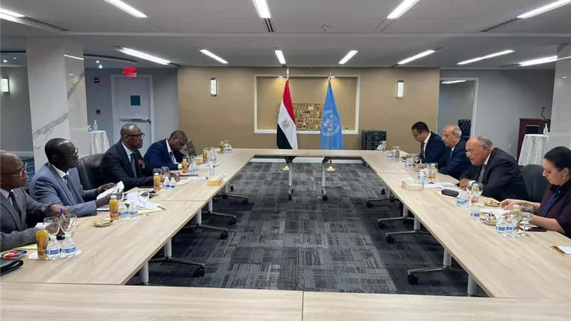 شكرى يستعرض التجربة المصرية فى مواجهة الإرهاب في لقاء بنظيره المالي