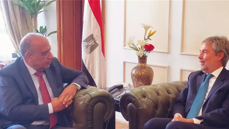 وزير قطاع الأعمال العام يبحث مع السفير الإيطالي تعزيز التعاون المشترك