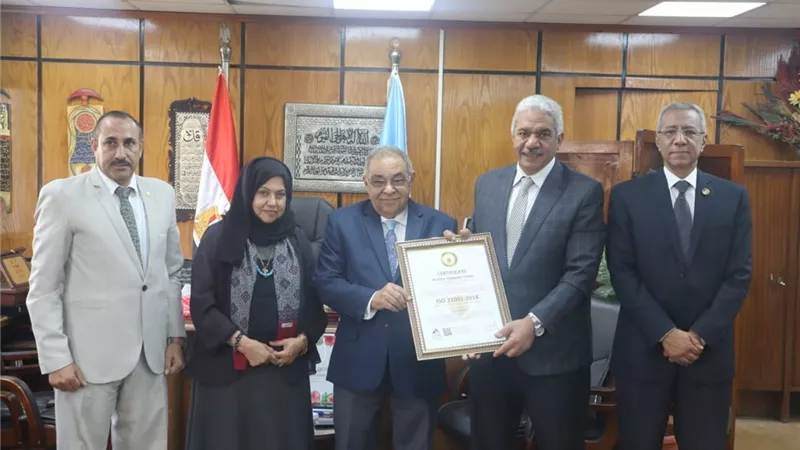 مركز الحاسب الآلي بجامعة الأزهر يحصل على شهادة الأيزو (ISO21001:2018)