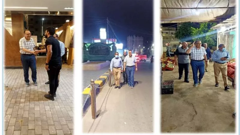 محافظ الشرقية يتفقد منياالقمح .. فى جولة مسائية