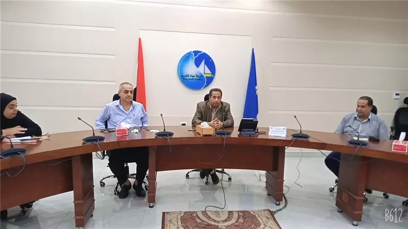 رئيس مياه دمياط يتابع الموقف التنفيذى لمشروعات المبادرة الرئاسية
