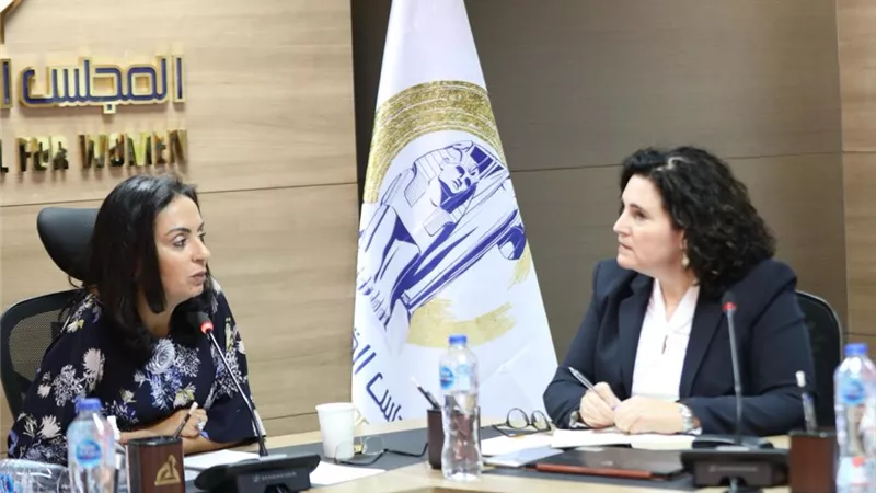 مايا مرسى تلتقى ممثلى منظمة الأمم المتحدة للمرأة في مصر