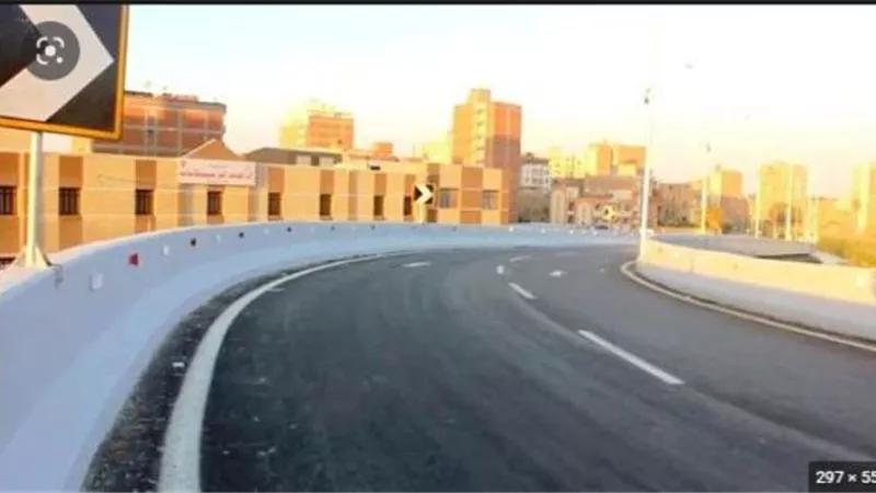 الانتهاء من اعمال انشاء كوبري مزلقان المدرية