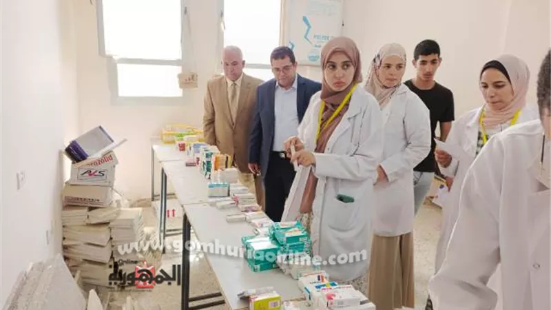 صيدلة السادات تنظم قافلة طبية مجانية بحي الزيتون