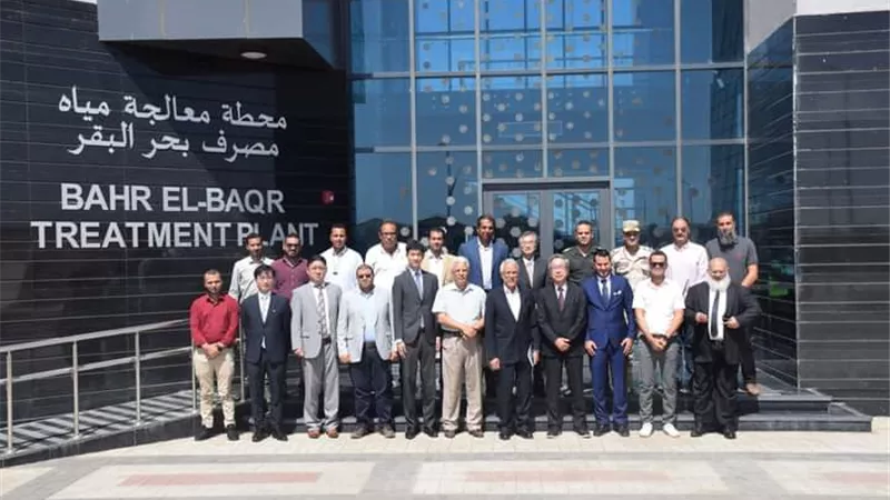 القوات المسلحة تنظم زيارة للسفير اليابانى بالقاهرة لمحطه معالجة مياه بحر البقر