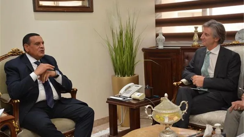 امنة يستقبل الممثل المقيم لبرنامج الأمم المتحدة الإنمائي في مصر