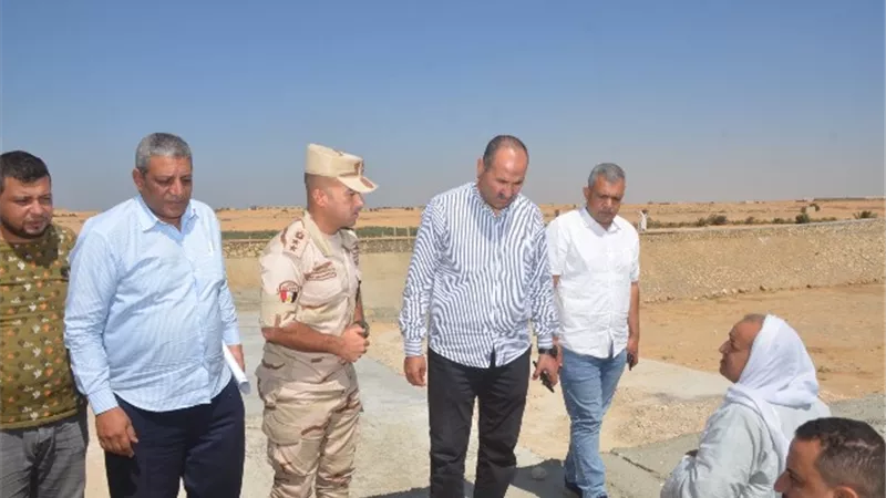 سكرتير مساعد بنى سويف يتفقد مخر سيول سنور