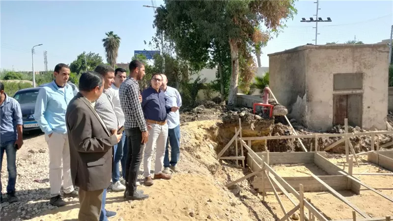 معاون محافظ بنى سويف يتابع مشروعات حياة كريمة