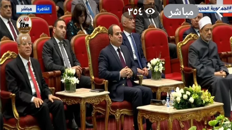 الرئيس السيسي يُشاهد فيلما تسجيليا عن جهود وزارة الأوقاف