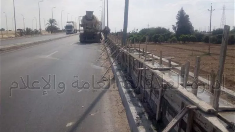 تأمين جانبي كوبري المستقبل و المنايف بالإسماعيلية