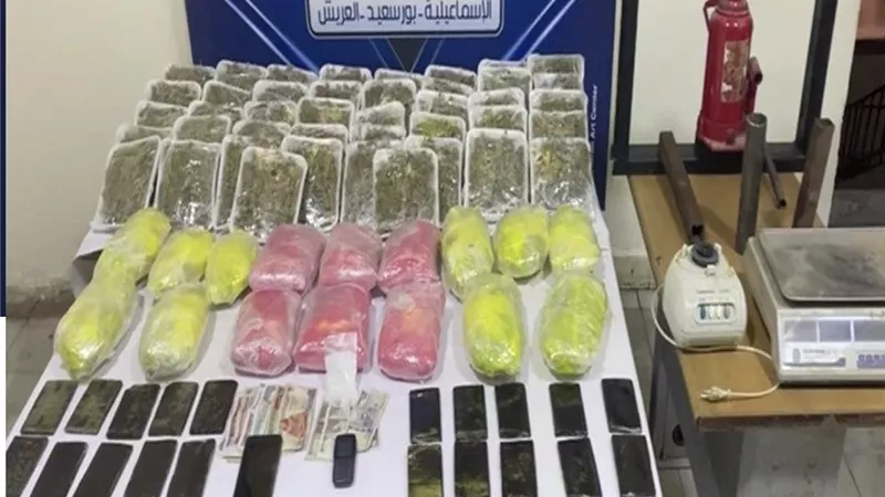 القبض علي تجارالهيروين والهيدرو والحشيش بالاسماعيلية