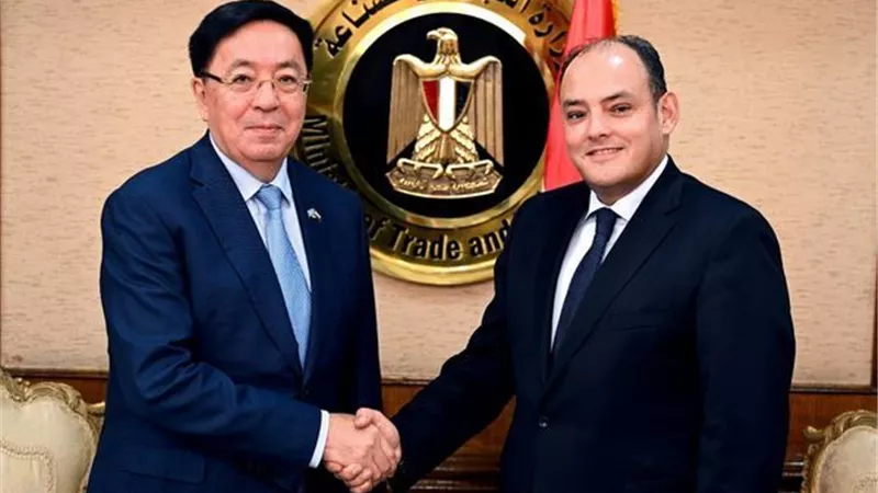 وزير التجارة يبحث مع سفير كازاخستان سبل تعزيز العلاقات الاقتصادية