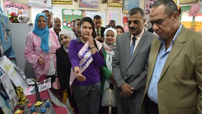 افتتاح معرض الأنشطة الطلابية بمدرسة هدى شعراوي بسوهاج