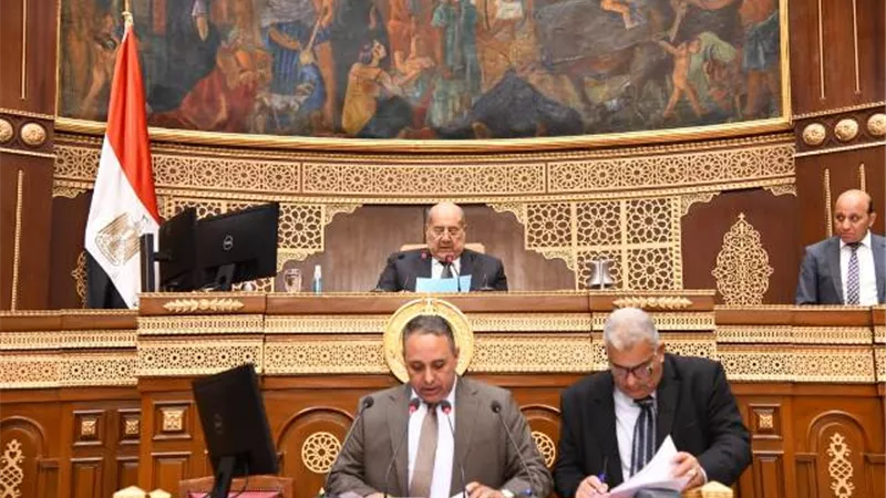 رفع جلسة الشيوخ بعد الموافقه علي قانون انشاء 