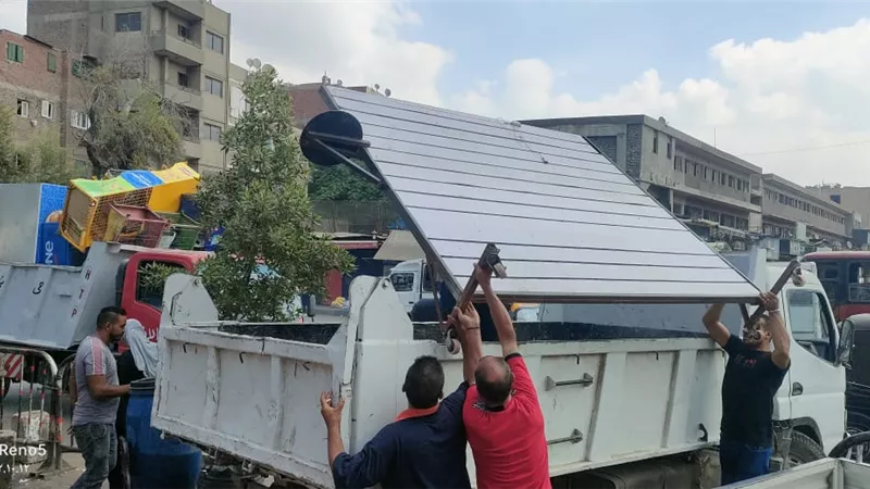 رفع ٢٠٠ اشغال بقطاع المنيرة الشرقيه شمال الجيزة