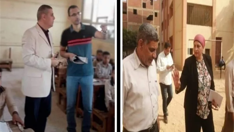 مدير ووكيل التعليم بالقليوبية يتابعان الدراسة بمدارس طوخ وقليوب