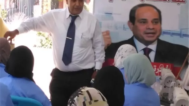 القوى العاملة تتابع التدريب المهنى بالوحدة المتنقلة بجنوب سيناء