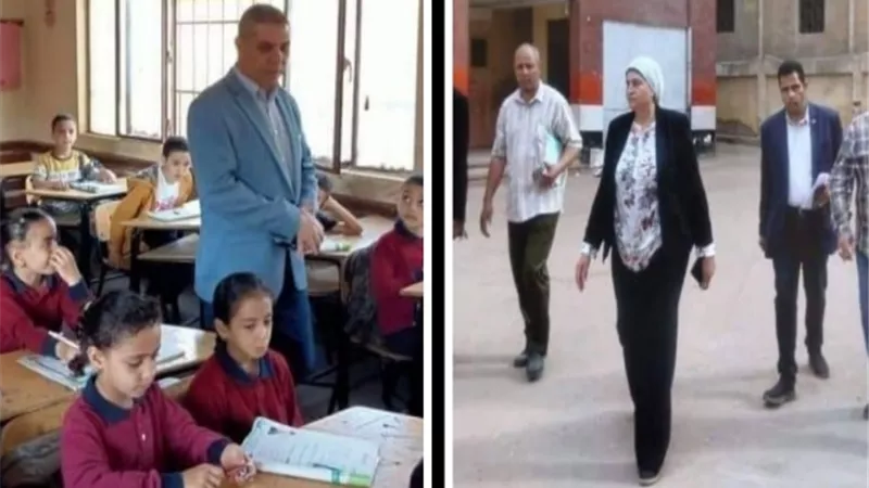 مدير ووكيل تعليم القليوبية يتابعان العملية التعليمية بقليوب وبنها