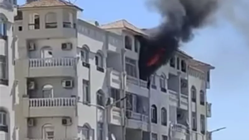 مصرع طفل وإصابة 4 آخرين فى حريق بشقة سكنية بالغردقة