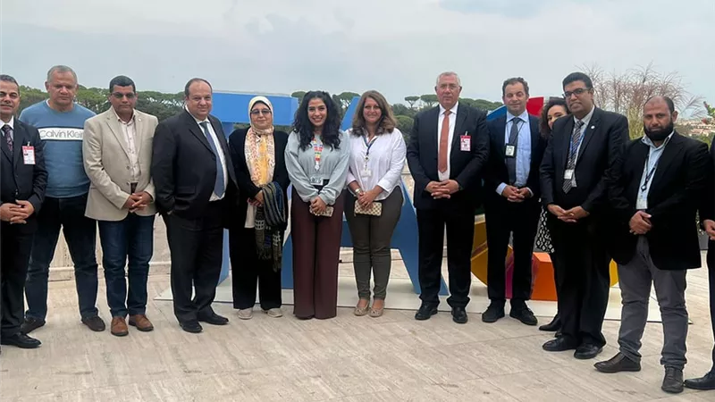 وزير الزراعة يختتم لقاءاته في روما بلقاء المصريين العاملين في 