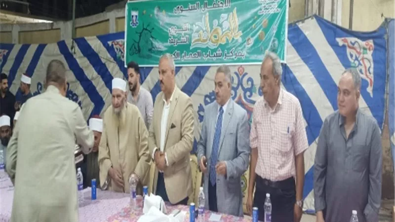 وكيل الشباب والرياضة بالقليوبية يشهد الاحتفال بالمولد النبوى بالعمار