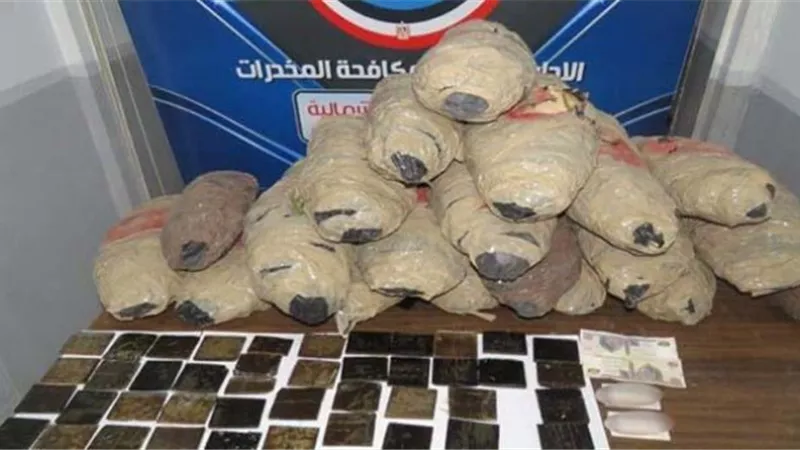 مخدرات بـ2 مليون جنيه بحوزة 4 عناصر إجرامية
