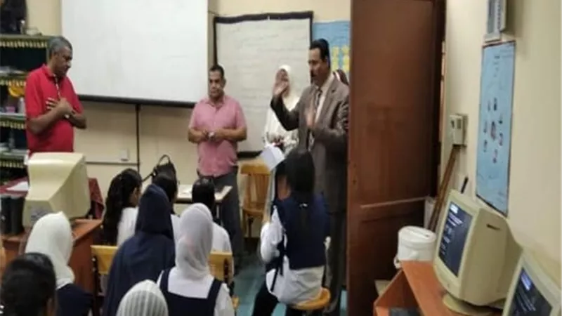وكيل تعليم غرب شبرا الخيمة يتابع سير العملية التعليميةوانضباط المدارس