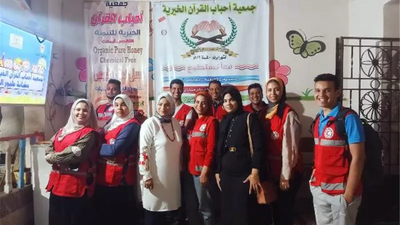 الهلال الأحمر بالأقصر ينفذ المبادرة الوطنية 