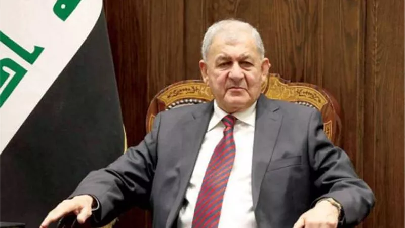 عبد اللطيف رشيد يتسلم من برهم صالح رئاسة العراق