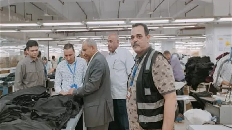 وكيل القوى العاملة بالمنوفية يتفقد المنطقة الصناعية