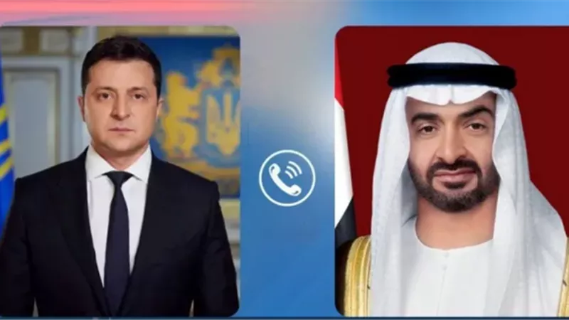 محمد بن زايد يجري اتصالاً هاتفياً مع الرئيس الأوكراني