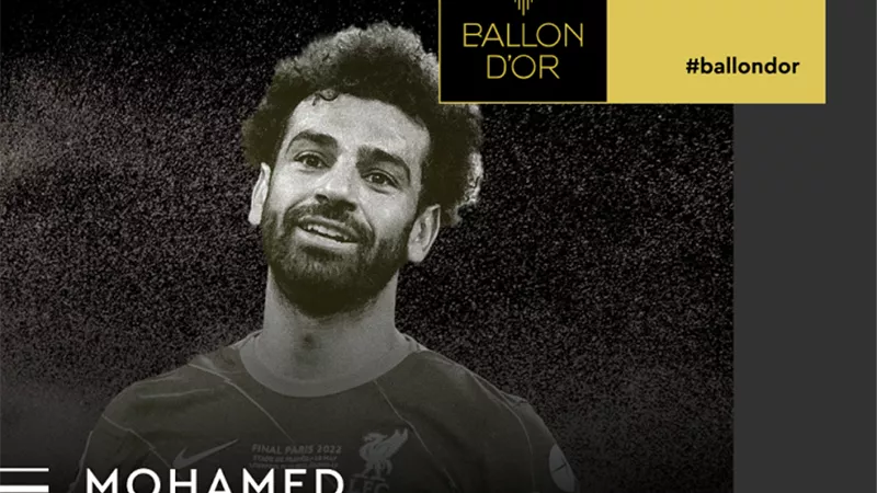 محمد صلاح في المركز الخامس بترتيب الكرة الذهبية 2022