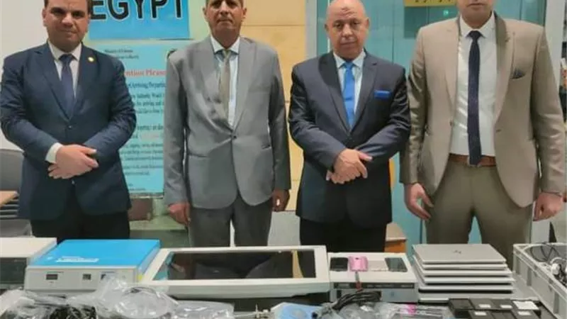 جمارك برج العرب تحبط تهريب عدد من الأجهزة والمستلزمات الطبية