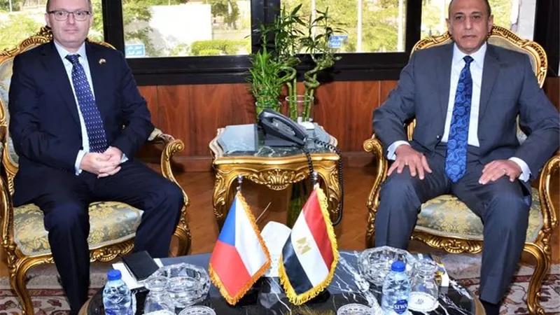 وزير الطيران يبحث التعاون مع سفير جمهورية التشيك