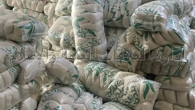 ضبط17 طن سكر تمويني مدعم قبل بيعه في السوق السوداء بالإسماعيلية