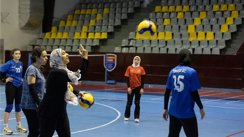 سيدات طائرة الزهور يستعد بقوة للدوري الممتاز