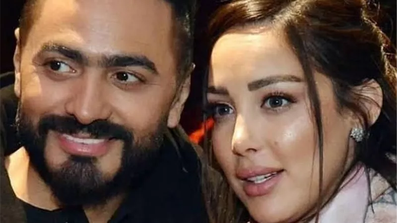 مبروك حبيبتى .. رسالة دعم من تامر حسني لزوجته بمناسبة مشروعها الجديد