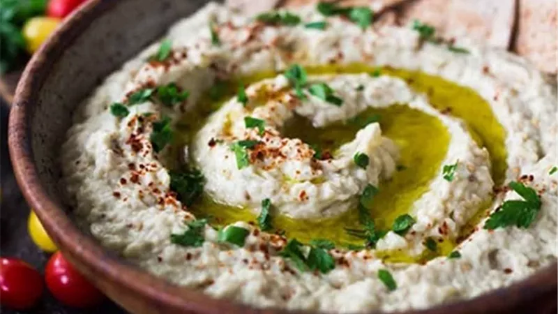 طريقة عمل سلطة الطحينة مع البابا غنوج