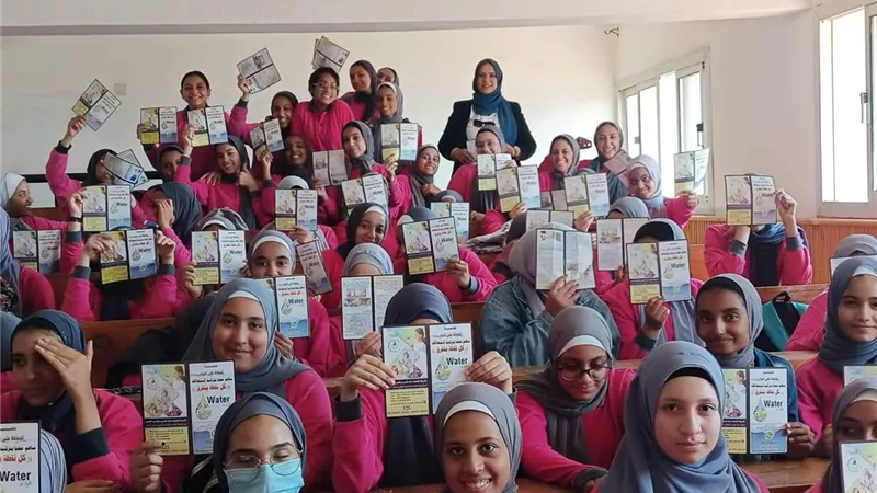 انشطة للتوعية المائية لطلاب مدارس رأس غارب
