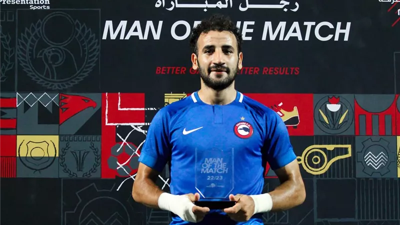 مهند لاشين أفضل لاعب فى مباراة حرس الحدود وفيوتشر