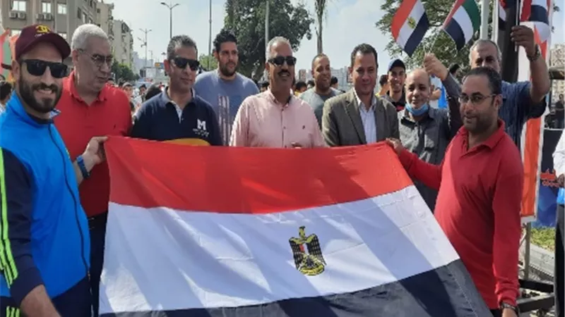 وكيل الشباب والرياضة بالقليوبية يشارك فى ماراثون الدراجات بالمحافظة