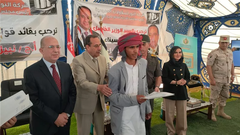 افتتاح ٥٥ منزل بدوي ومسجد بمنطقة وسط سيناء