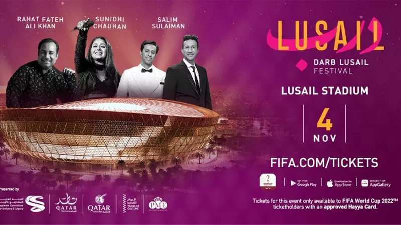 استاد لوسيل المونديالي يستضيف مهرجان بوليوود الموسيقي الشهر المقبل