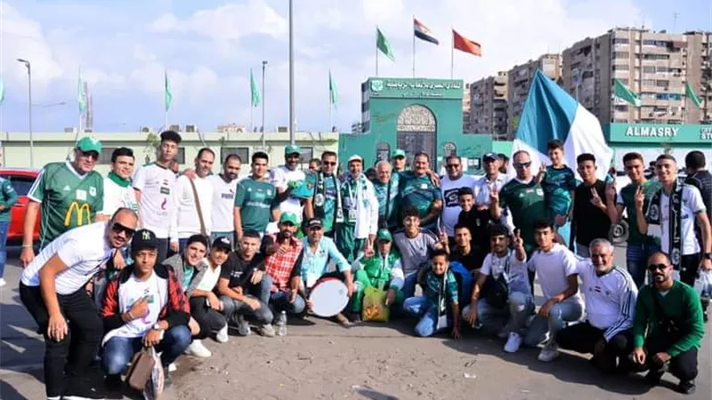 جماهير بورسعيد تتوجه للاسكندرية لمؤاذرة المصرى امام بيراميدز