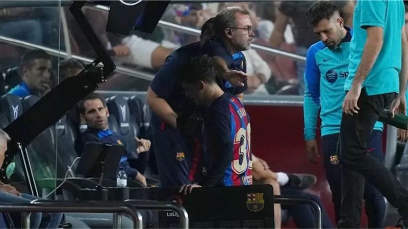 اصابة نجم برشلونة أمام اتليتكو بلباو بالدورى الاسبانى