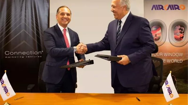 اير كايرو و كونيكشن للتسويق توقعان عقد شراكة لتسويق حقوق الإعلان